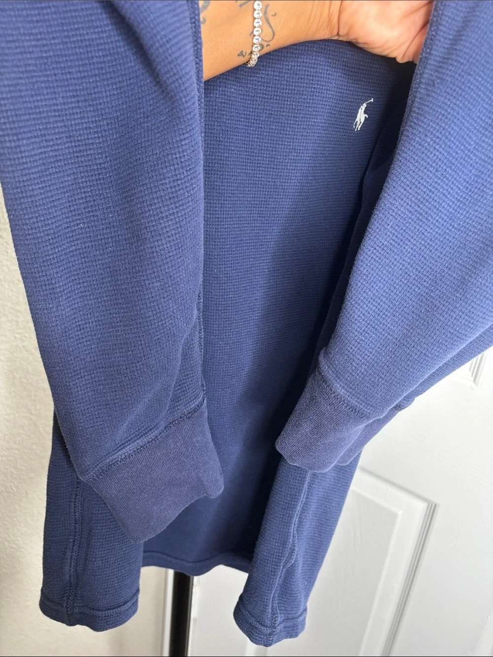 Ralph Lauren Deep Blue Long Sleeve Crewneck Sweatshirt - Picture 3 of 4
